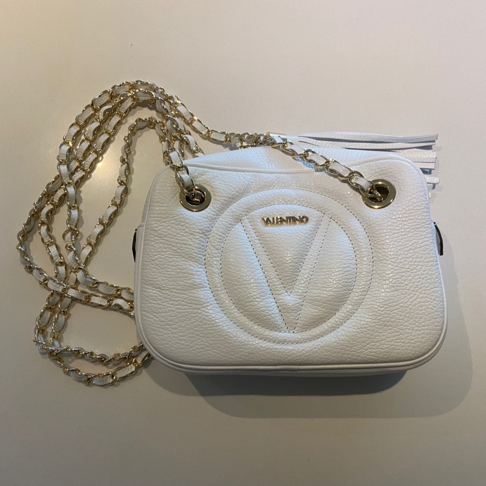 White Leather Nina Crossbody bag - Valentino by Mario Valentino